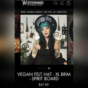 Witchwood Bags Spirit Board Wide Brim Hat